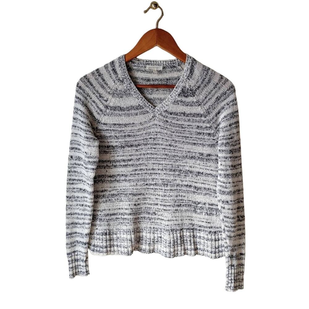 Eileen Fisher Marled V-Neck Sweater Size XS